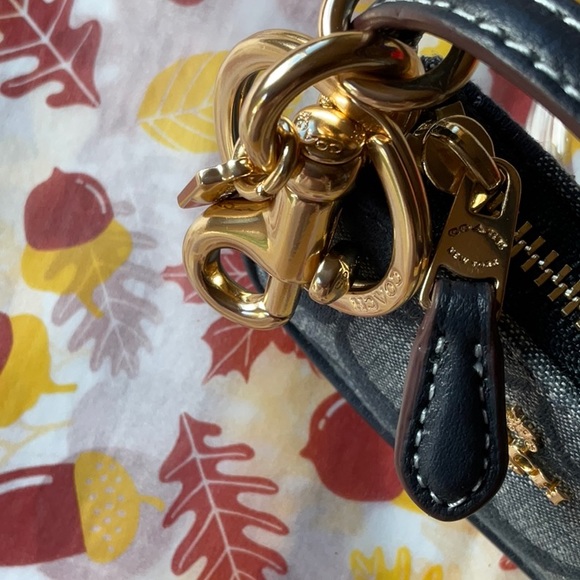 🍁 COACH MINI NOLITA BAG CHARM IN SIGNATURE DENIM CANVAS 🍁 NWT 🍁 - Picture 14 of 16